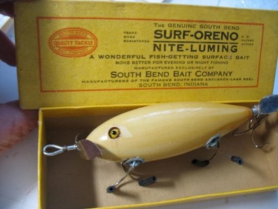 Leurre South Bend Pikie-Oreno Vintage En Bois - État Neuf - Pêche Crankbait