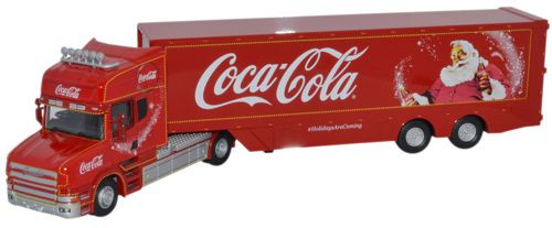 Oxford Diecast 76TCAB004CC Coca Cola T Cab Scania and Box Trailer OO Gauge
