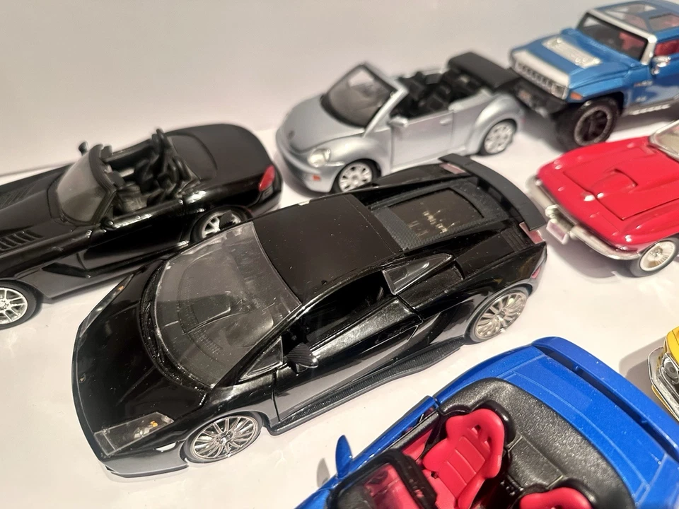 Lote De 10 Coches Escala 1:24 Honda Audi Mustang Viper Lambo VW BMW Corvette Maisto Foto 4 de 4