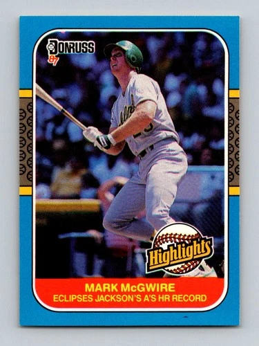 1987 Donruss Highlights #46 Mark McGwire 76.31