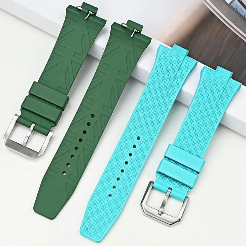 FKM Rubber Strap for Citizen NJ0150 NJ0151ME 9×26mm Convex Quick Release Band - Image 3 of 4