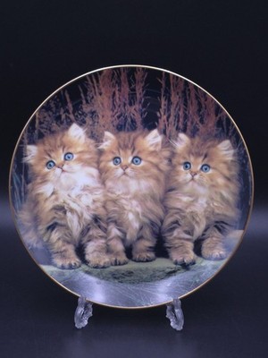 Danbury Mint Three Little Kittens Dekoteller