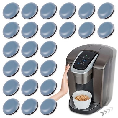 Small Appliance Sliders 24 PCS, Space Saving Kitchen Hacks, Silver