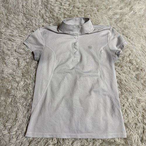 Child’s XL White Ariat Shirt Sleeve Horseback Riding Show Shirt
