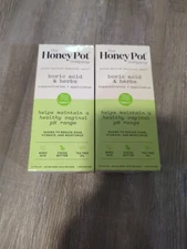 2 New The Honey Pot Company BA & Herbs - 14 Ovules & 1 Applicator Each Box