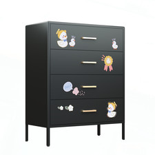 Metal Dresser with Four Drawers