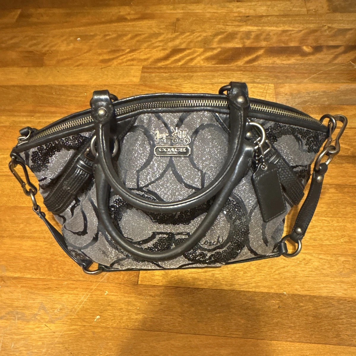 Coach Madison Satchel/Top Handle Bag Black Bags & Handbags for