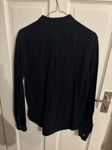 Mens Ralph Lauren Mandarin Collar Navy Shirt Size Small - Picture 5 of 5
