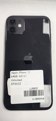 Apple iPhone 11 64GB Black A2111 ((Unlocked)) 80% to 89% Battery