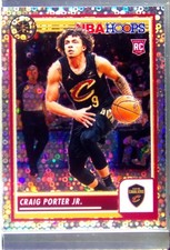 2023-24 Hoops Premium Stock Craig Porter Jr. Disco Prizm RC 65 Cavaliers