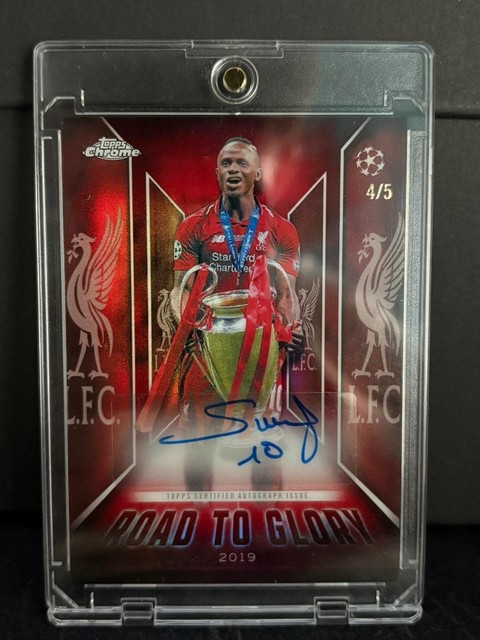 Topps Chrome UEFA Club Competitions 2025-26 Sadio Mane Road To Glory Auto Red /5