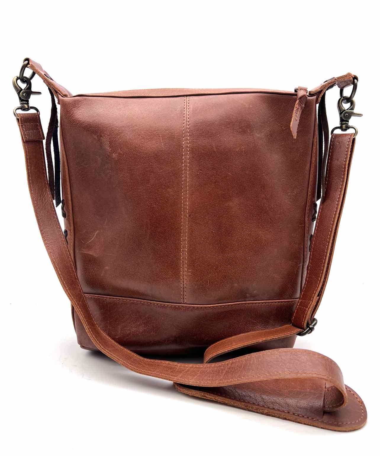 STS Brown/Multi Patchwork Leather Purses Crossbod… - image 2