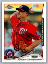 2014 Topps Chrome #57 Jordan Zimmermann Refractors
