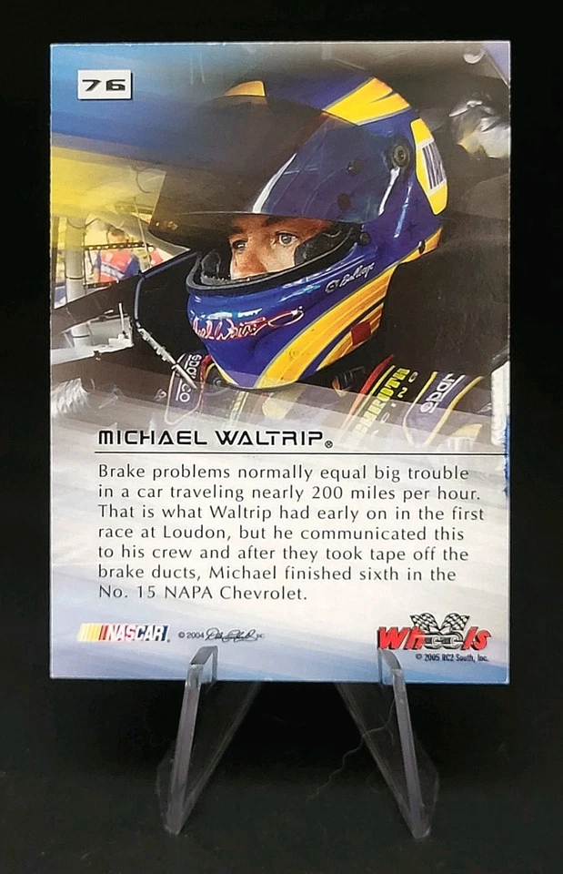 2005 High Gear Wheels Michael Waltrip #76 signed auto autograph - Image 2 of 2