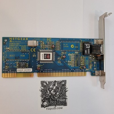 Netgear Ethernet Adapter EA201 ISA Network Interface Card RJ45 Vintage PC