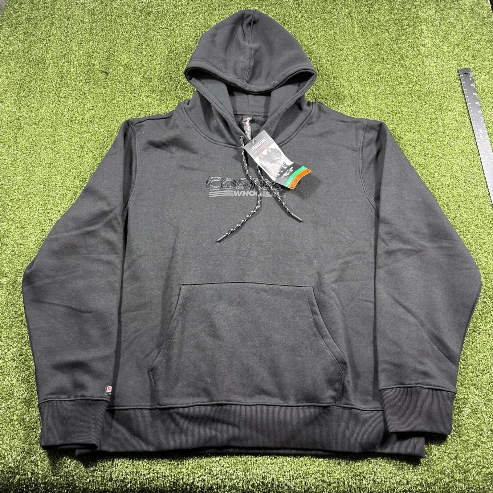 Kirkland Unisex Logo Costco Wholesale Hoodie, Black, Size Men's XL/ Women's 2XL