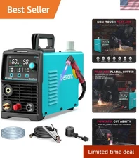 Portable Plasma Cutter 110/220V - 1/2'' Clean Cut with Air Sensor Technology