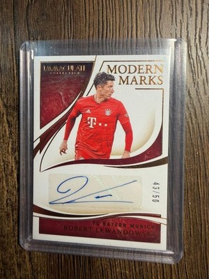 2020 Panini Immaculate Modern Marks Robert Lewandowski /50 Autograph Bayern