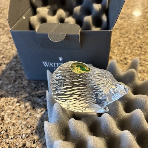 Vintage Waterford Crystal Hedgehog Figurine