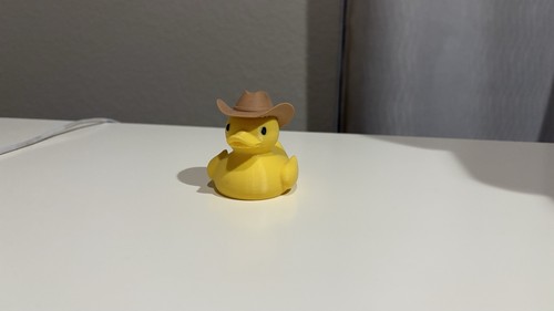Cowboy Ente 3D gedruckt - Bild 2 von 2
