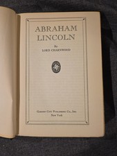 Abraham Lincoln by Lord Charnwood 1938 Hardback Book
