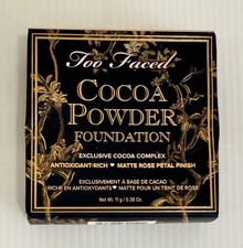 TOO FACED Cocoa Powder Foundation LIGHT MEDIUM Pressed Powder Compact NIB