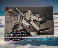 TURK BRODA 2025-26 UD Series 2 Canvas RETIRED SP #C-242 Maple Leafs 