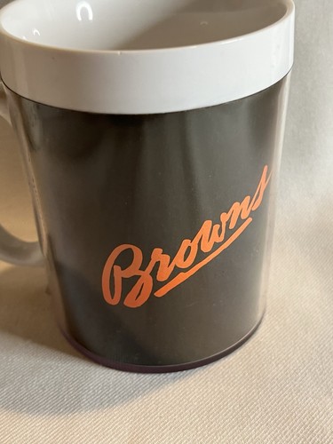 Thermo Serve Cleveland Browns Plastic Coffee Mug 10 oz Tea Cup - Picture 6 of 10