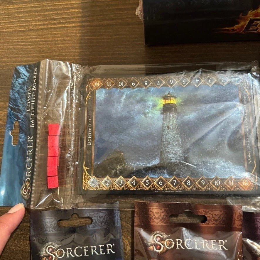 NIB Sorcerer Endbringer Board Game plus 11 Kickstarter Exclusive Packs & boards - Image 3 of 4