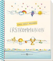 Erinnerungsalbum Erstkommunion 28X28 Cm, Blau, Hardcover, Modell-Nr. 12345