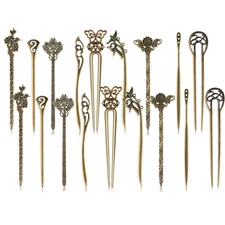 Hair Sticks Vintage Hair Pins 18 PCS Chinese Women Hair Chopsticks Pins Vintage