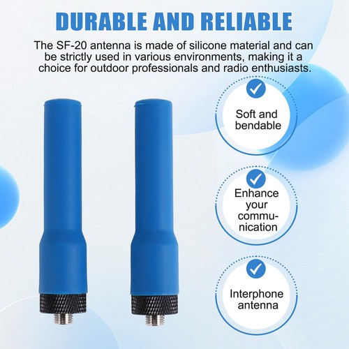 Antena miękka walkie-talkie -20 -krótka antena SMA-F Dualband VHF UHF do UV-8102 - Zdjęcie 2 z 7