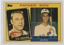 1985 Topps Father - Son Collector's Edition Tiffany Tito Francona Terry 0rz7