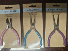 Crafters Square Jewelry Making needle nose wire cutter or round needle nose