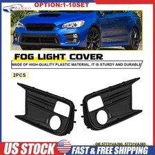 Front LH RH Fog Light Lamp Cover Bezel w/Hole For Subaru WRX STI 2018-2021 2-20X