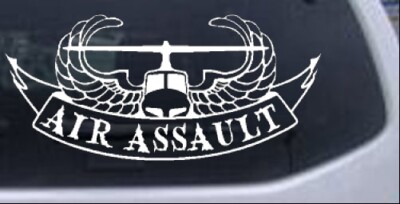 US Army Airborne Air Assault Banner Car Truck Window Decal Sticker 10X4 ...