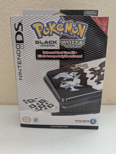 NEW MINT POKEMON BLACK & WHITE HARD SHELL TRAVEL CASE FOR DS LITE/DSI/DSI XL