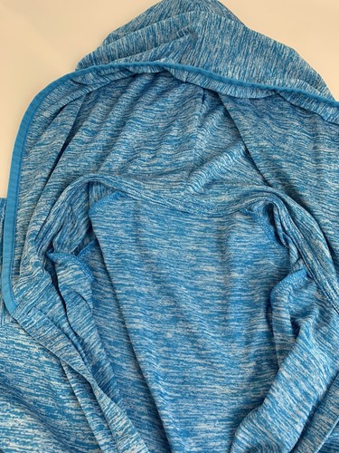 Sudadera con capucha Under Armour para mujer S azul holgada cuello en V jaspeado (se quita la etiqueta) - Imagen 4 de 6