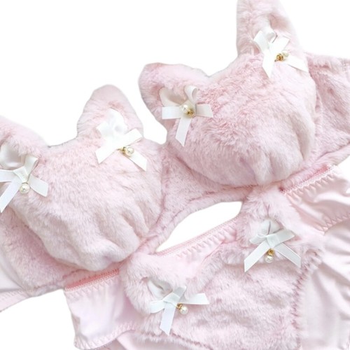 Cartoon Anime Lingerie for Women Funny Cats Students Girls Underwear Set Gifts - Picture 13 of 16
