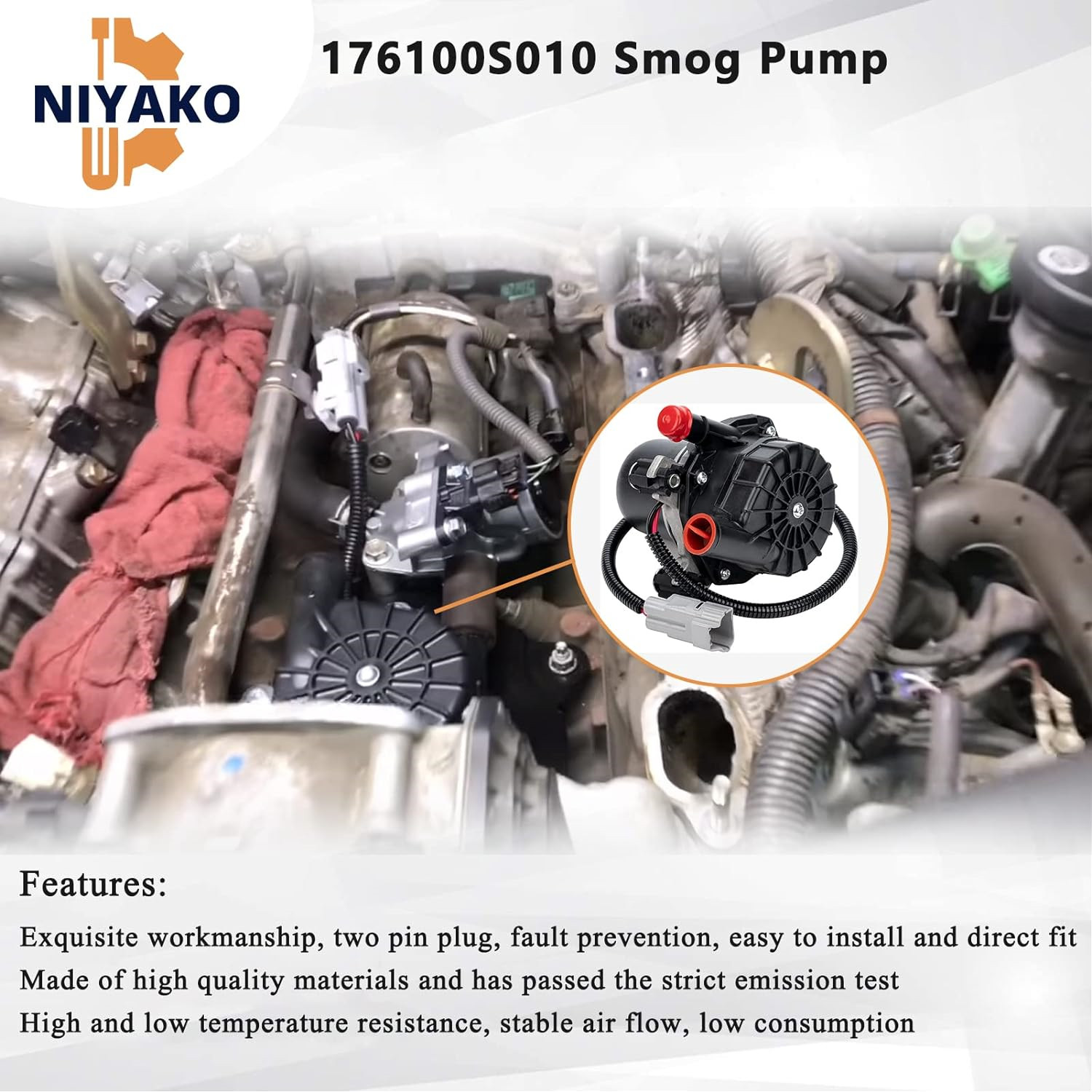 Niyako Secondary Air Injection Pump Replacement# ????-?????????? ??????????-???