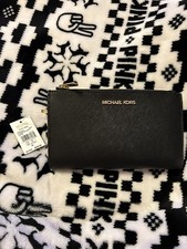 Michael Kors Jet Set Bracciale da Viaggio con Doppia Zip - Nero