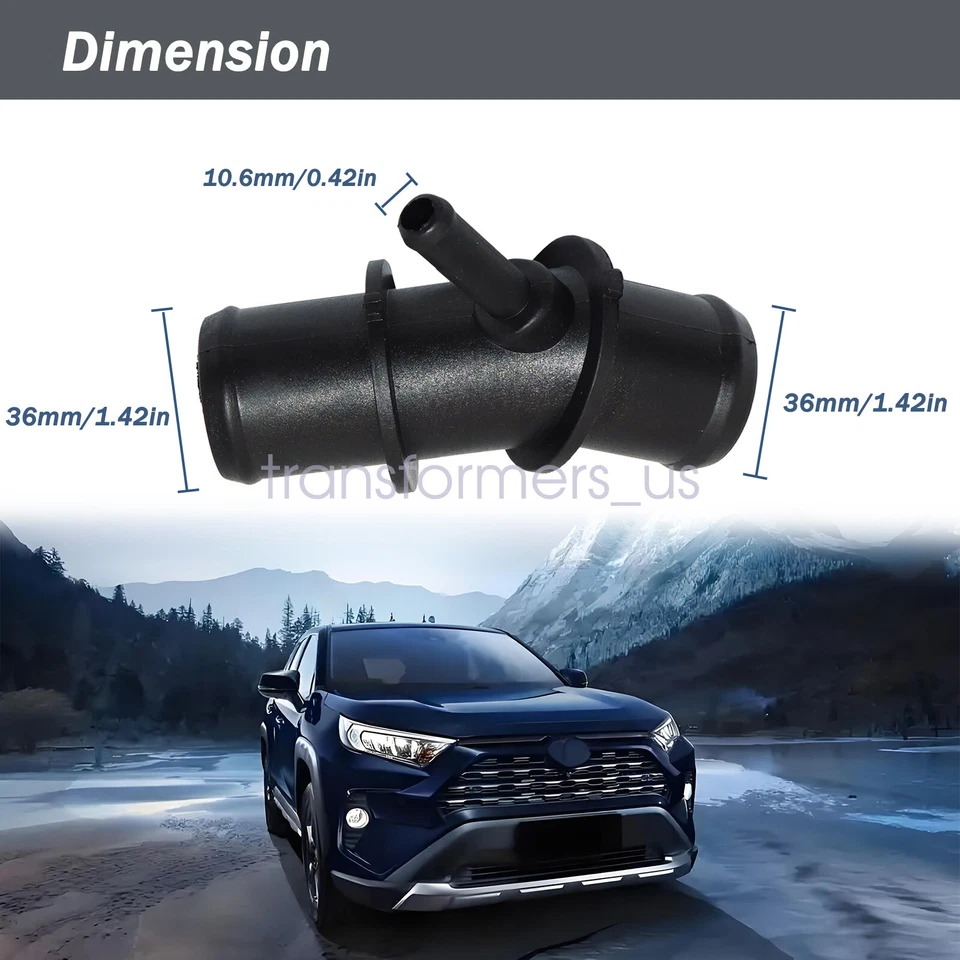 Adaptador de tubo conector manguera superior radiador TOYOTA RAV4 2009-2012 16057-36011 Foto 2 de 4