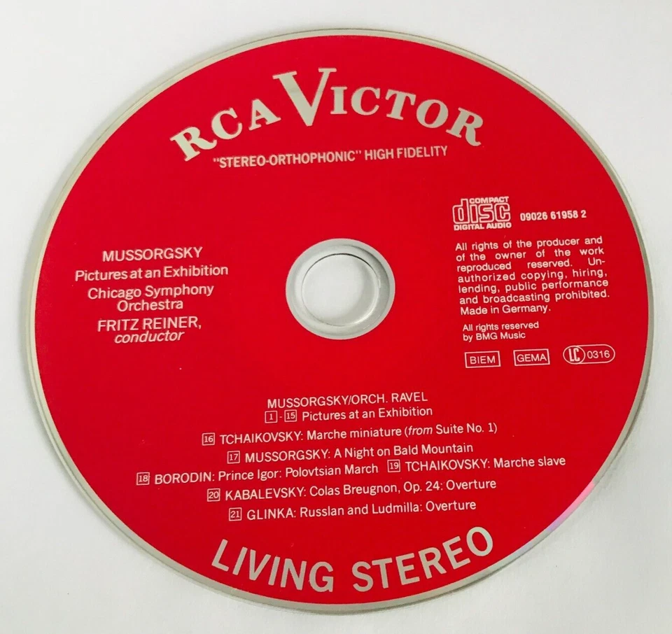 Mussorgsky PICTURES OF AN EXHIBITION Chicago  Symphony Reiner | sehr gut (C7207) - Bild 3 von 3
