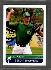 2012 Grandstand #35 A.J. Achter Beloit Snappers Signed Autograph (PP93) SWSW