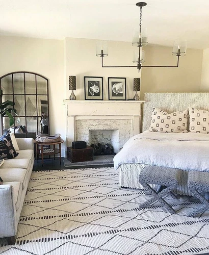 XL Antiqued Windowpane Arch Mirror Leaner Wall Floor Hand Forged Bronze 82"H - Picture 10 of 18