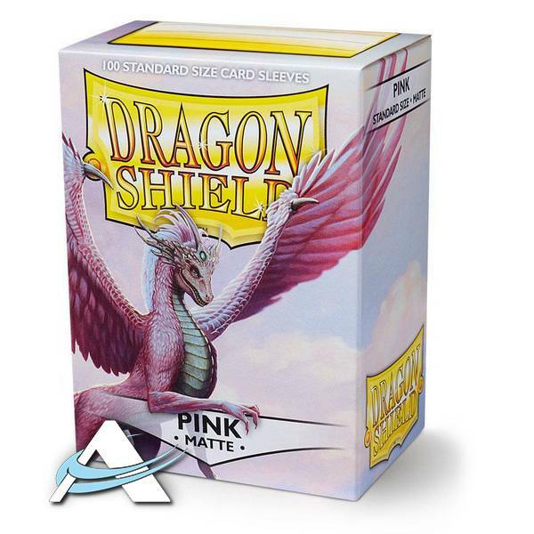 100 Bustine Protettive Standard Size Sleeves DRAGON SHIELD • Matte • Rosa Pink