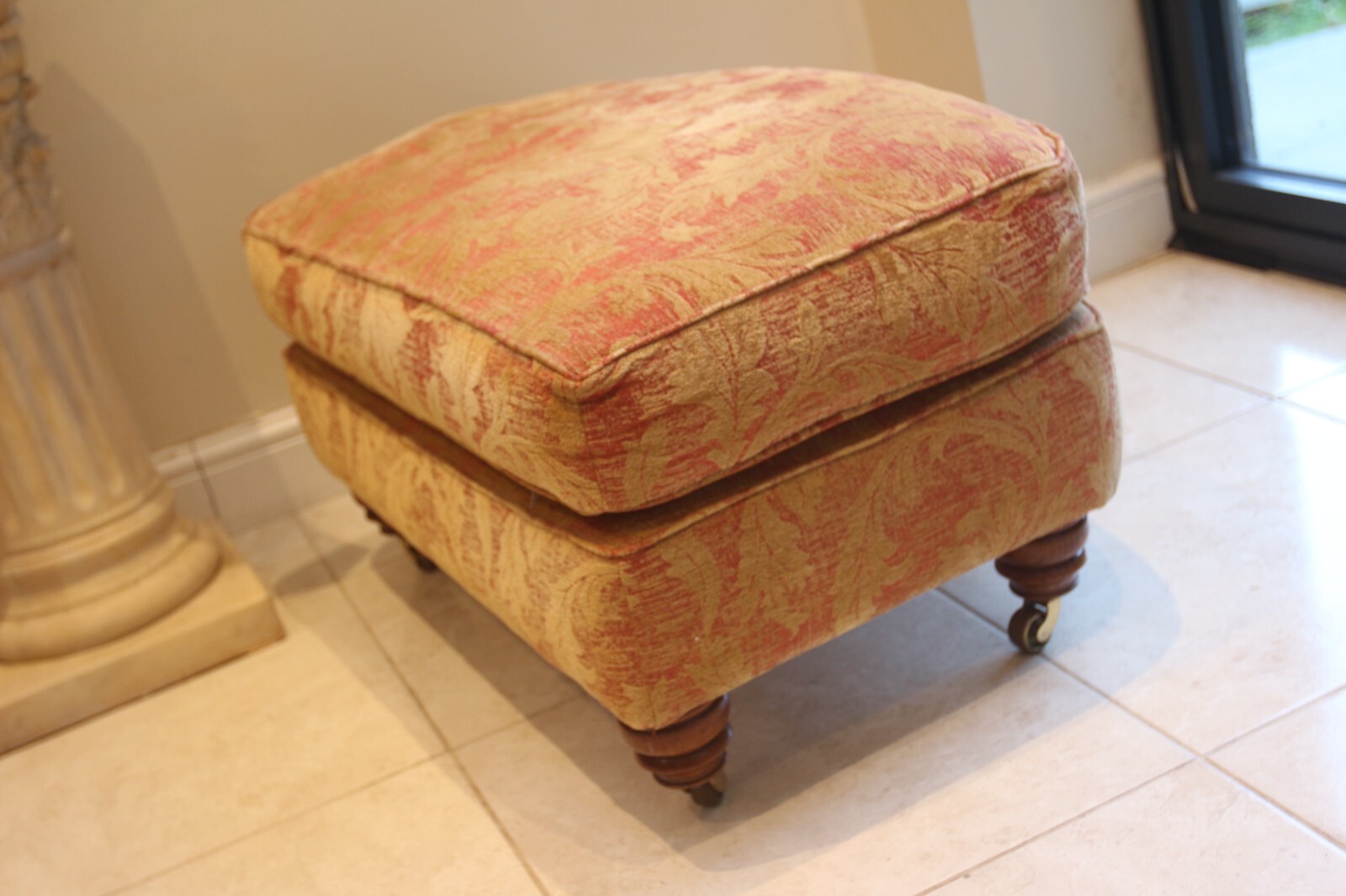 Duresta lansdowne armchair & run up footstool hand made £4500 new still