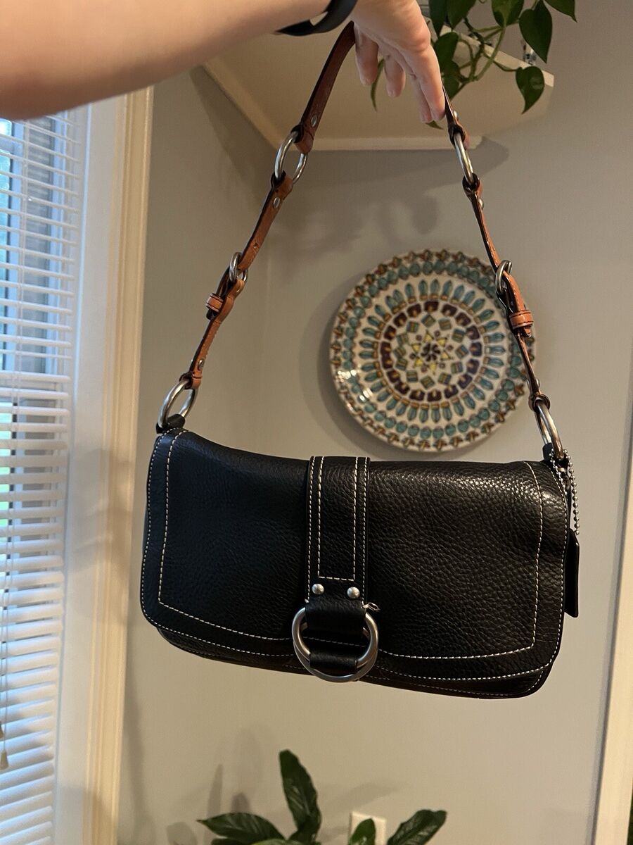 Coach F0751 F10893 Bag Soft Pebble Black Leather Chelsea Coach F0751 F10893 Bag Soft Pebble Black Leather Chelsea