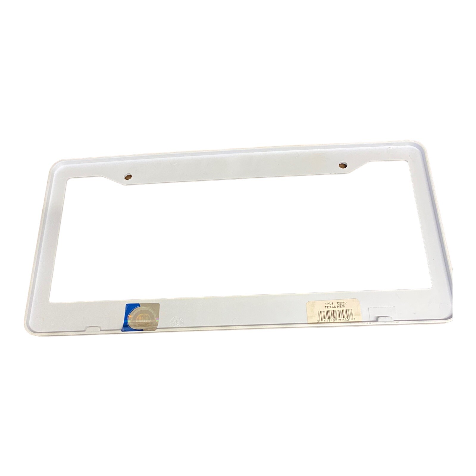 Texas A&M Aggies White Plastic License Plate Frame eBay