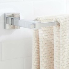 Signature Hardware 28" ALbury Double Towel Bar, Chrome